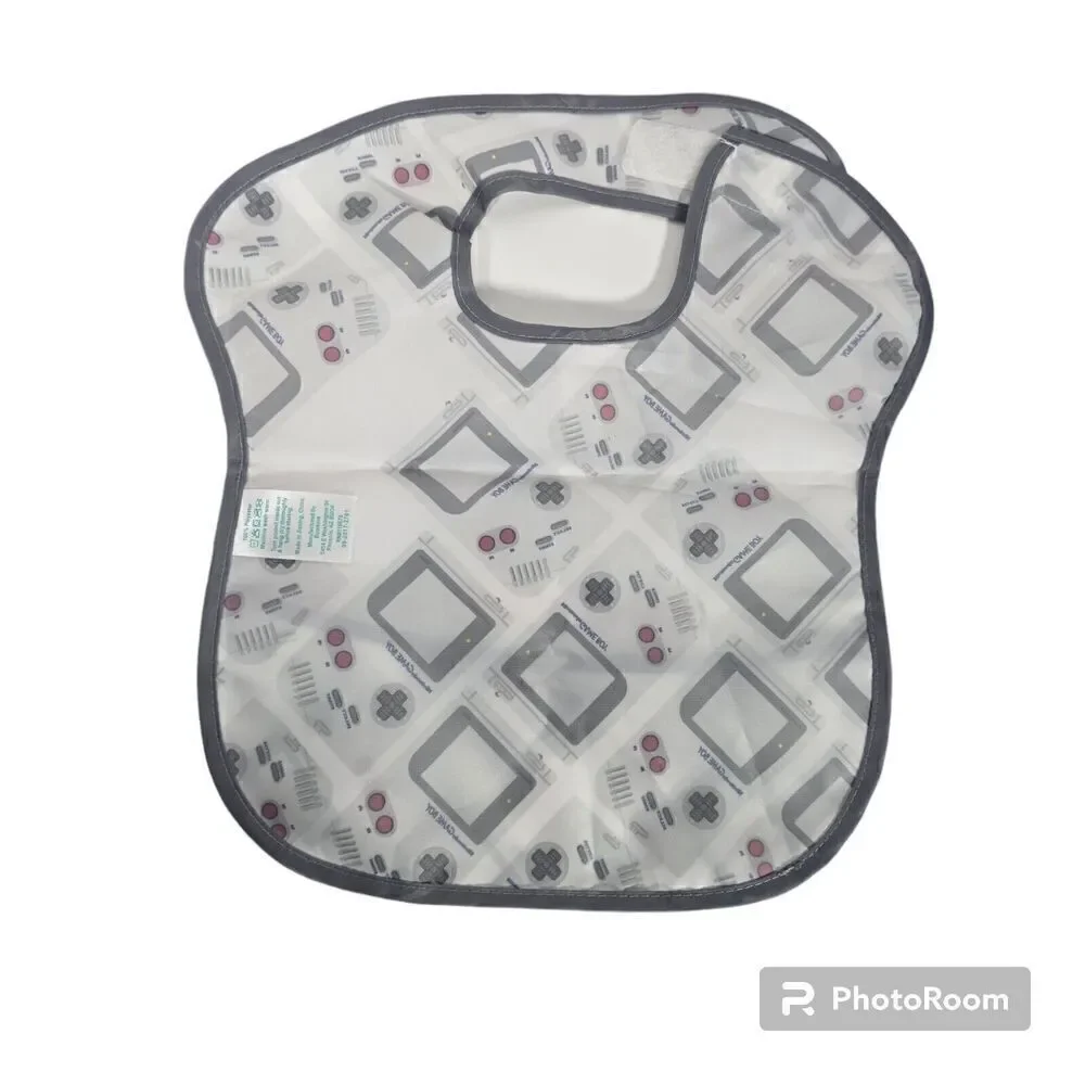 Nintendo Bumkins Baby Superbib NES Gameboy Waterproof Bibs Pack‎ Of 2 Gamer